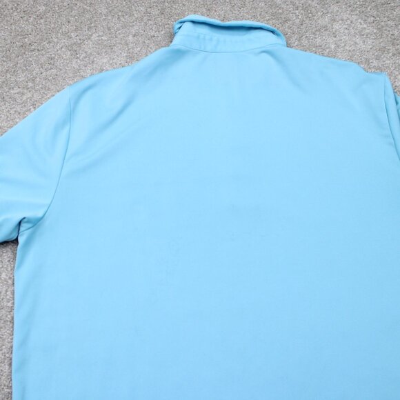Callaway Opti-Dri Polo Shirt Men Large Blue Polyester Short Sleeve Golf Pullover - Picture 9 of 13